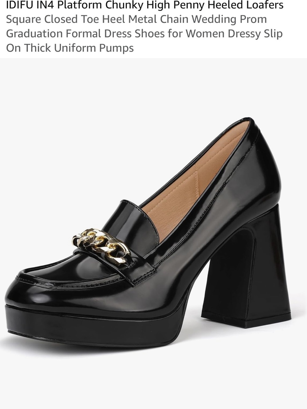 Patent leather pumps